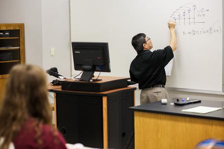 Don Van, professor of engineering and director of accreditation, teaches a class.  - Photo by Kristi McMurry Woody