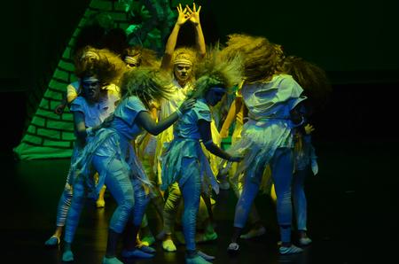 At the Carl Perkins Civic Center, the ladies of Zeta Tau Alpha perform on stage at the variety show  - Photo by Elizabeth Wilson