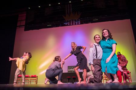 Large group winners Chi Omega perform in the 2016 SAC Variety Show. - Photo by David Parks
