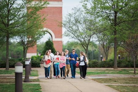 Prospective students and their families enjoy a tour around campus during Day at the U.  - Photo by Kristi McMurry Woody