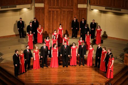 Members of Proclamation perform during the spring choral concert at First Baptist Church. - Photo by Kristi McMurry Woody