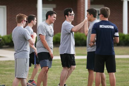 Residents of Dodd get ready to participate in some games at Res Life Field Day. - Photo by Kristi McMurry Woody