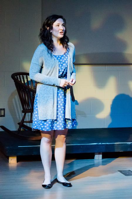 Abbey Peecher, sophomore music major, sings at the Opera Workshop. - Photo by Gretchen Foels