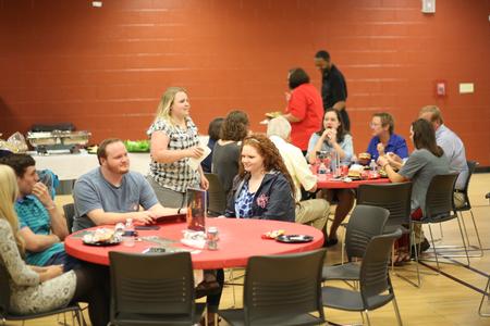 Graduating seniors and their families enjoy the Senior Send-off event that was part of Senior Week. - Photo by Kristi McMurry Woody