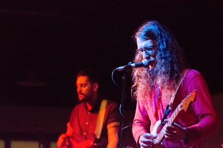 Maps & Atlases performs in Barefoots Joe. - Photo by Kristi McMurry Woody