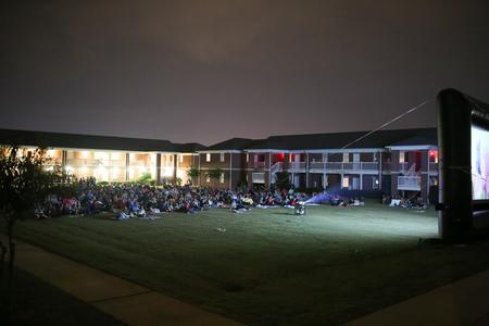 Finding Dory plays during SAC's Move on the Lawn event.  - Photo by Kristi McMurry Woody