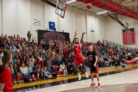Freshman Tray Boyd III takes a shot during Bulldog Madness.  - Photo by Morgan Morfe