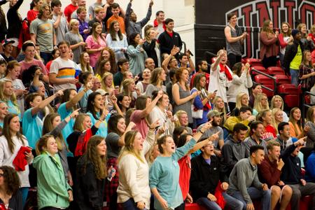 Students cheer during Bulldog Madness.  - Photo by Morgan Morfe