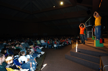 School children from all over West Tennessee enjoyed the theatre's performance of <i>Alexander and the Terrible, Horrible, No Good, Very Bad Day</i> in the Savage Chapel. - Photo by Morris Abernathy