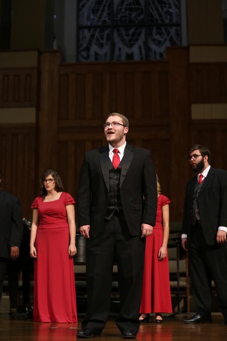 Members of Proclamation perform during the Fall Choral Concert. - Photo by Kristi McMurry Woody