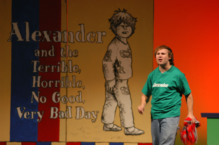 Ben Lancaster as Alexander in <i>Alexander and the Terrible, Horrible, No Good, Very Bad Day</i>. - Photo by Morris Abernathy