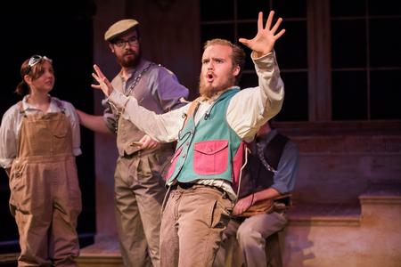 Daniel Ashworth performs in Shakespeare's <em>A Midsummer Night's Dream</em>. - Photo by Kristi McMurry Woody