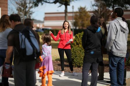 Prospective students and their families get a tour of campus on Day at the U. - Photo by Kristi McMurry Woody