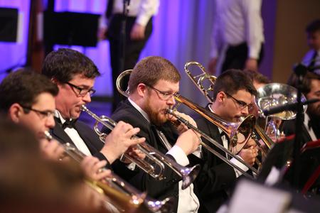 Members of the symphonic band perform in the annual production of A Union Christmas. - Photo by Kristi McMurry Woody