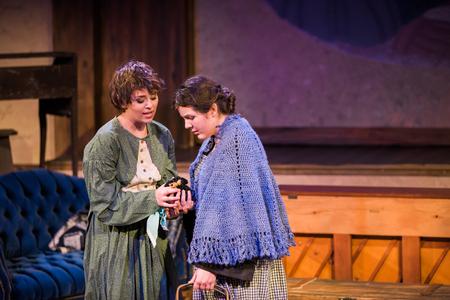 Tatum Sheppard as Jo March and Priscilla Porter as Marmee perform in Little Women. - Photo by Kristi McMurry Woody