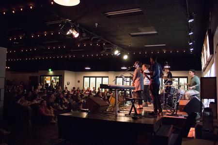 Tanner Cherry and Friends perform at open mic in Barefoots Joe. - Photo by Gretchen Foels