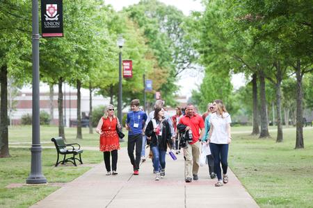 Day at the U guests take a tour around campus. - Photo by Kristi McMurry Woody