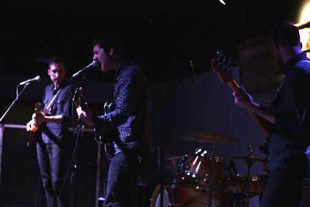 Airpark performs at the last Barefoots Joe concert of the semester.  - Photo by Riley Boggs