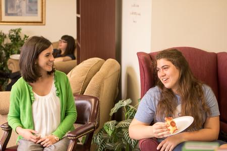 Students and staff enjoy a Stress Free Friday in the Vocatio Center.  - Photo by Morgan Morfe