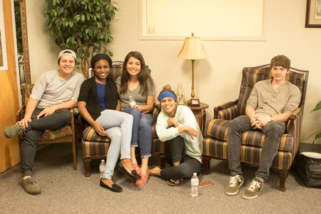 Students enjoy a Stress Free Friday in the Vocatio Center.  - Photo by Morgan Morfe