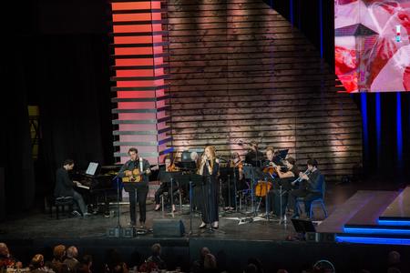 Psallos performs and encore at the end of the 20th annual Scholarship Banquet. - Photo by Kristi McMurry Woody