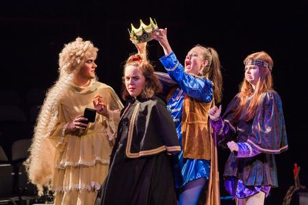 Students perform in the Union Players' production of Rosencrantz and Guildenstern are Dead. - Photo by Kristi McMurry Woody