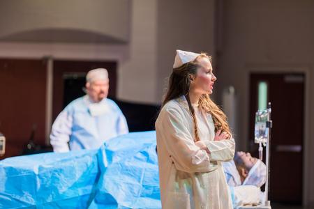 Shelby Morris, music education major, performs in Gallantry: A Soap Opera. - Photo by Kristi McMurry Woody