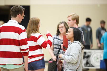 Members of Student Activities Council tell prospective students about their organization during Accepted Student Day. - Photo by Kristi McMurry Woody