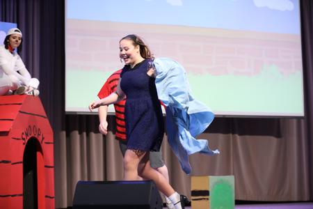 Caroline Clements, music education major, performs in the annual Children's Show in the chapel. - Photo by Kristi McMurry Woody