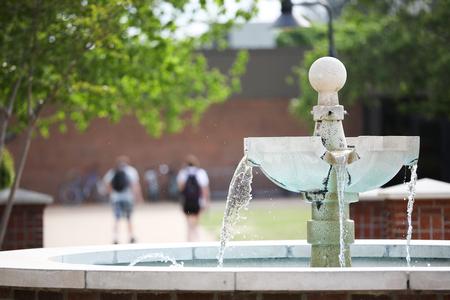 The fountain outside the Penick Academic Complex. - Photo by Kristi McMurry Woody