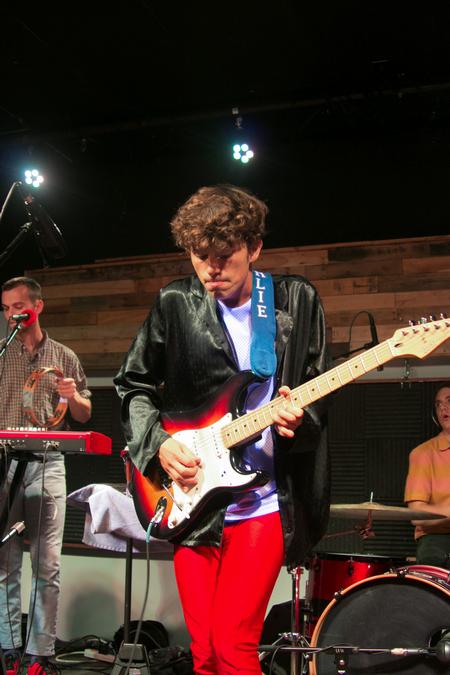 Arlie performs in Barefoots Joe for the first concert of the semester. - Photo by Hannah Heckart