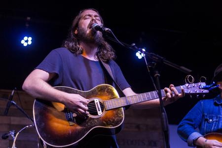 Birdtalker, a band from Nashville, TN, performs a concert for Union students in Barefoots Joe. - Photo by Nikki Grim