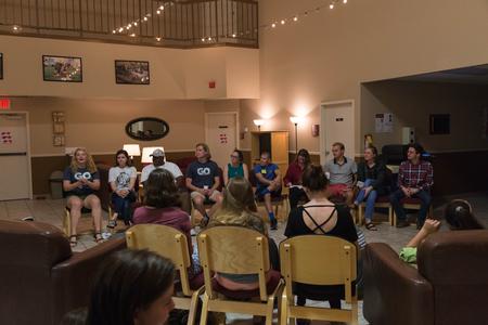 Students share their experiences from GO Trips and answer questions for their peers who are interested in participating in a GO Trip. - Photo by Riley Boggs