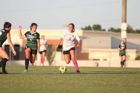 Anna Barkey plays in a game against Delta State University. - Photo by Kristi McMurry Woody