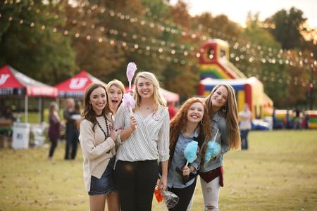Students enjoy the activities during the Forever Bulldogs event on the Great Lawn. - Photo by Kristi McMurry Woody