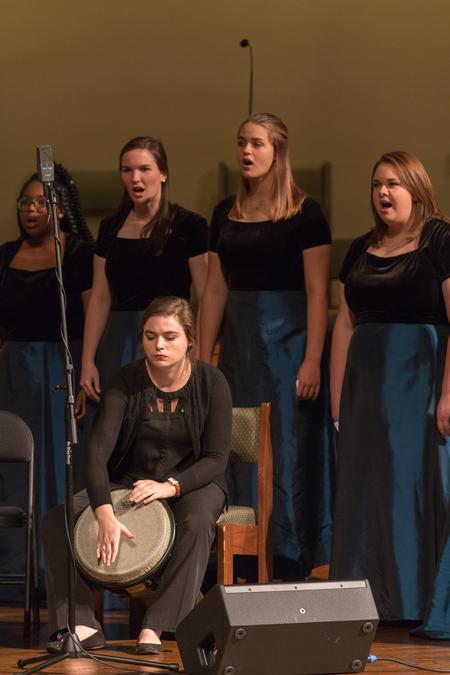 Members of Cantilena perform in the annual Fall Choral Concert. - Photo by Lynn Tucker