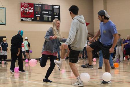 Students participate in Bulldog Olympics, hosted by the senior class for Homecoming. - Photo by Lynn Tucker