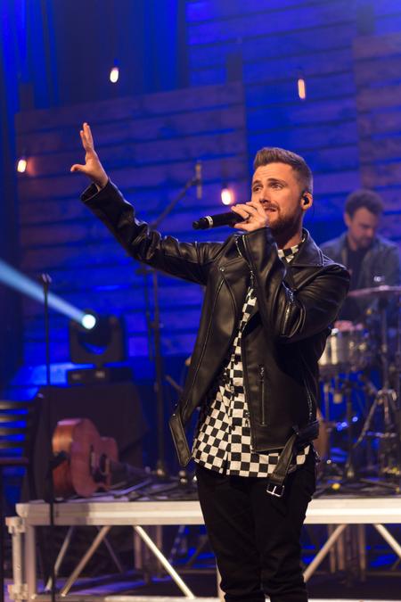 Anthem Lights performs in the chapel during the Homecoming Concert. - Photo by Nikki Grim