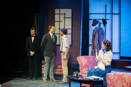 Students perform in a production of Sherlock Holmes in the W.D. Powell Theater.  - Photo by Kristi McMurry Woody