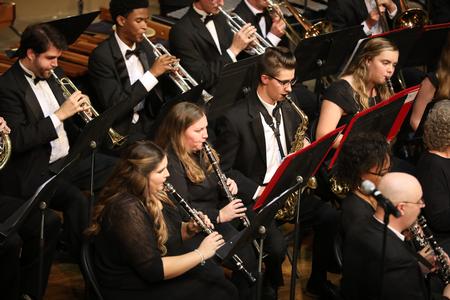 Members of Symphonic Band perform at First Baptist Church during their annual fall concert. - Photo by Kristi McMurry Woody