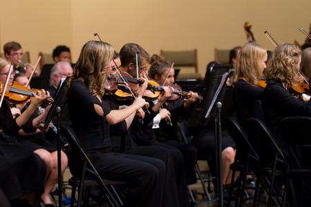 The Union orchestra performs their annual fall concert. - Photo by Kristi McMurry Woody