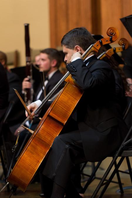 The orchestra performs their annual fall concert at First Baptist Church. - Photo by Nikki Grim