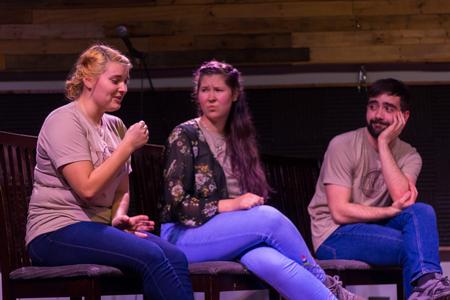 Blank Slate Improv performs in Barefoots Joe. - Photo by Nikki Grim