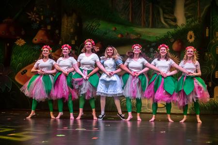 Kappa Delta performs an Alice in Wonderland themed piece in the 2019 Variety Show. - Photo by Joey Echeverria