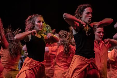 Chi Omega performs at the 2019 Variety Show. - Photo by Joey Echeverria