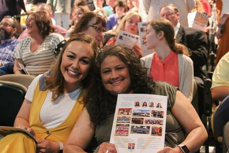 Guests wait in the audience for the beginning of the 2019 Variety Show. - Photo by Hannah Heckart