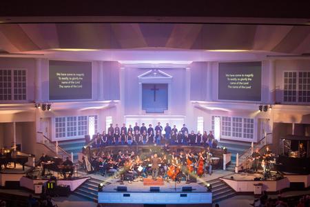 Students in the music department perform during the Night of Worship at Englewood Baptist Church. - Photo by Nikki Grim