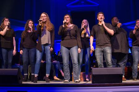 Students in the music department perform during the Night of Worship at Englewood Baptist Church. - Photo by Nikki Grim
