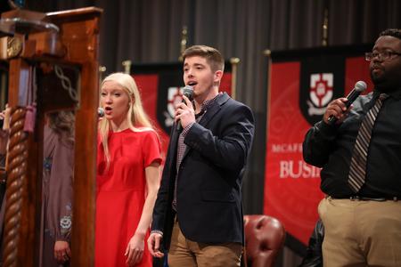 Voices of Proclamation performs in Awards Day chapel. - Photo by Kristi McMurry Woody