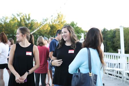 Guests enjoy the EDGE program back-to-school bash. - Photo by Kristi McMurry Woody
